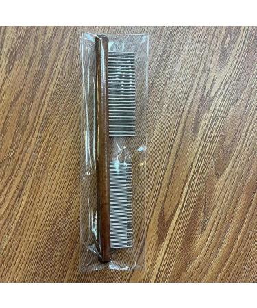 Scalp Comb for Dandruff Removal Stainless Steel Dandruff Removal Comb Dog Flea Comb | Lice Brush Comb with Wood Handle Fine Tooth Dandruff Remover for Home Shops - Buy Online on GoSupps.com
