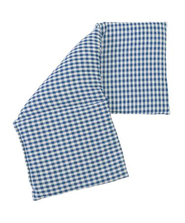 3-chamber spelt pillow 20x50cm large - blue-white - grain pillow spelt grain - heat pillow and cold pillow (20x50 cm)