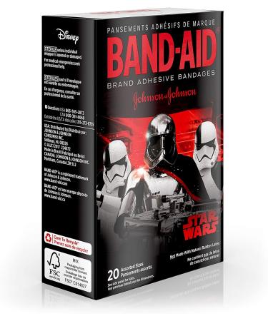 Band-Aid Star Wars Assorted Adhesive Bandages - 20 Count - Buy Online on GoSupps.com
