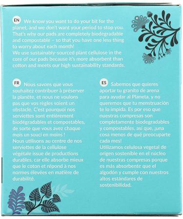 Natracare Ultra Pads with Wings - Organic Cotton, Eco-Friendly, Regular Size (14 Pads) - Buy Online on GoSupps.com