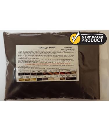 Finally Hair Building Fiber Refill 100g Dark Brown Hair Loss Concealer - Touch of Red | 2 Shades Available - Buy Online on GoSupps.com