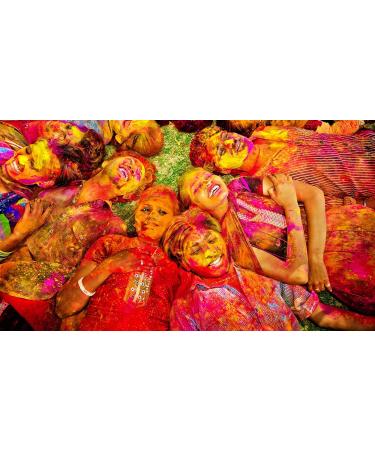 Cock Brand Herbal Gold Gulal (MultiColor-5Pack) 100% Natural and Herbal Gulal Organic Coloured Powder Non-Toxic and Skin-Friendly Holi Gulal Holi Celebration Herbal Gold-5pack - Buy Online on GoSupps.com