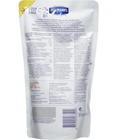 Hellmann's Sandwich Sauce and Burger Honey Mustard 570 ml - Pack of 5 - Buy Online on GoSupps.com