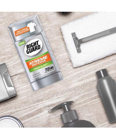 Right Guard Xtreme Defense Antiperspirant Deodorant - Invisible Solid Stick Fresh Blast - 2.6 oz - Long-Lasting Protection International Shipping Available - Buy Online on GoSupps.com