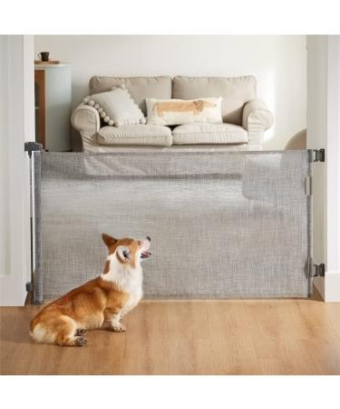 Lesure Retractable Baby Gate for Stairs - Extra Wide Dog Gate 34" Tall, Extends to 71" Wide, Pet Safety Gates for Doorways, Hallways, Indoor, Outdoor 71" Wide x 34" Tall