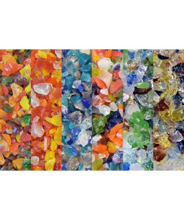 Devardi Glass COE 33 Boro Frit Sampler - 6 - two ounce samples  size 0