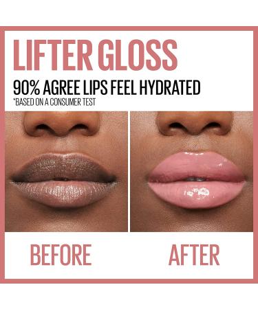 Maybelline Lifter Gloss 008 Stone - Hyaluronic Acid Lip Gloss (0.18 fl oz) - Buy Online on GoSupps.com
