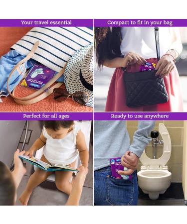GoHygiene - Disposable Paper Toilet Seat Covers 8 PACKS (80-Count) + 2 FREE PACKS (20-Count)! - Buy Online on GoSupps.com