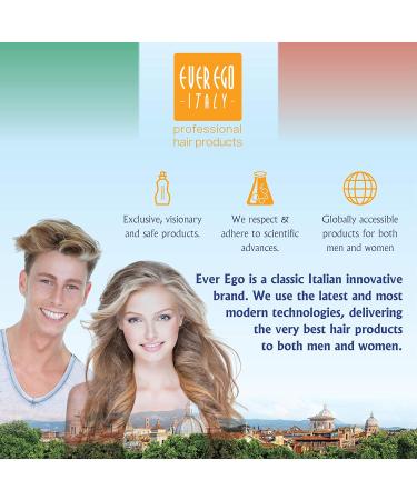Ever Ego Italy Color Maintain Silver Shampoo | Revitalizing Care for Bleached Blonde & Grey Hair - 1L Bottle | International Shipping Available - Buy Online on GoSupps.com