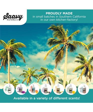 Saavy Naturals Organic Moisturizer Body Cream - Yuzu & Meyer Lemon | Vegan Gluten-Free Skin Care for Men & Women - 8 Oz - Buy Online on GoSupps.com