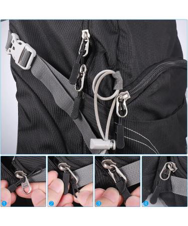 Adjustable Backpack Chest Straps - 2-Piece Set with S-Ring Lock & Zipper Tags for Hiking Climbing & Jogging - Buy Online on GoSupps.com