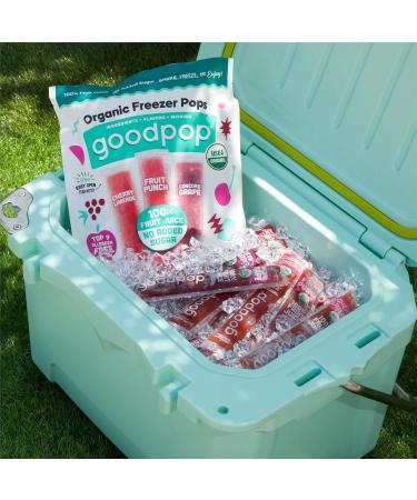 GoodPop Organic Freezer Pops | 100% Juice | No Added Sugar - 20ct - Buy Online on GoSupps.com