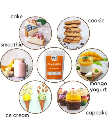 Guar Gum Powder (1KG) by Elo s Premium | Food Grade Gluten Free Keto Friendly |100% Pure Guar Gum derived from Guar Beans Low Carb Thickener | Packaged In Canada - Buy Online on GoSupps.com