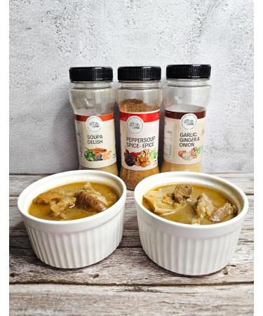 Aga's Wholesome Everyday Seasoning Combo Bundle 7 Items: Vegetable Stock Powder 100g Meat & Poultry Seasoning 100g Soupa Delish 100g Garlic Ginger & Onion Mix 100g Peppersoup Spice 100g Curry Powder 100g Dried Thyme 80g + Free Recipe ebook | Low Sodium &  - Buy Online on GoSupps.com