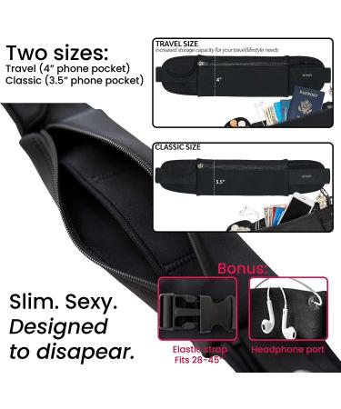 Orion Survival Gear Travel Running Belt - Hands-Free Way to Carry Sanitizer, Face Mask, Phone, Passport, Keys, ID, Money & More (9x4) - Buy Online on GoSupps.com