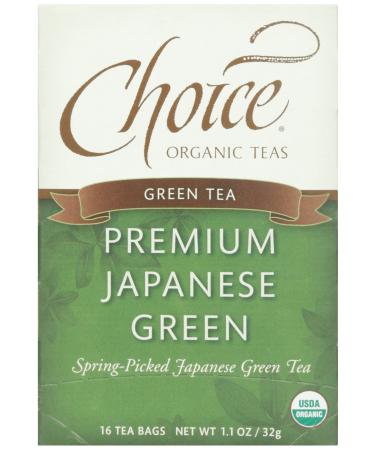Choice Organic, Premium Japanese Green Tea, 16 ct