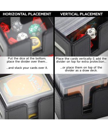 Green Citadel Deck Block - Premium 100+ Commander MTG Deck Box with Custom Divider for Cards, Dice, and Tokens - Compatible with Quiver Card Cases - Buy Online on GoSupps.com