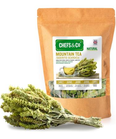 CHEFS&CO Mountain Tea (Sideritis scardica) | Loose Tea | Whole with Stems Leaves & Flowers | Handpicked | Strong Aroma | Antioxidant | Rich in Flavonoids & Essential Oils (NATURAL 80g (Pack of 1)) NATURAL 80g (Pack of 1) - Buy Online on GoSupps.com
