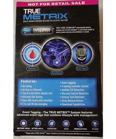 TRUE Metrix Self Monitoring Glucose Meter - Accurate Blood Sugar Testing by Nipro - Buy Online on GoSupps.com