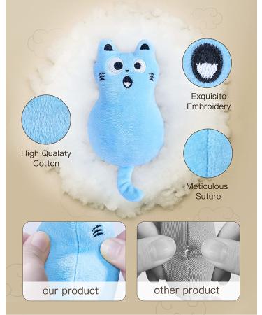 Feeko Cat Catnip Pillow Toys Set Interactive Rattle Sound Cat Toys for Indoor Cats (5 Pack) - Buy Online on GoSupps.com