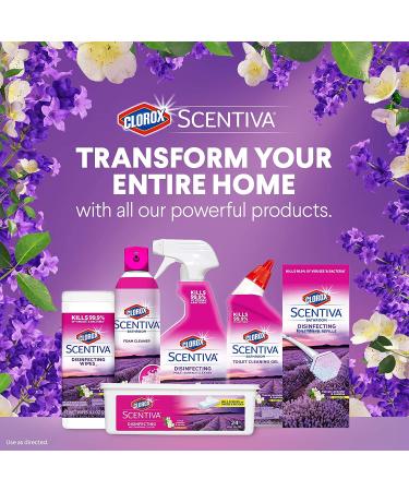 Clorox Scentiva Multi Surface Cleaner Spray Bottle 32oz Tuscan Lavender & Jasmine - Pack of 6 - Buy Online on GoSupps.com