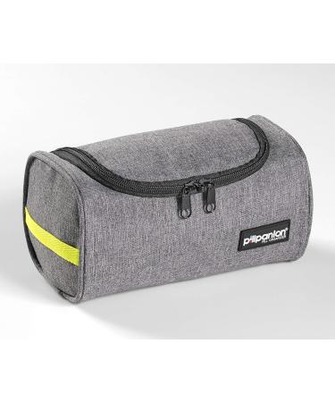 Portable Gray Pill Organizer - Easy to Fill for Medications & Supplements | International Shipping Available - Buy Online on GoSupps.com