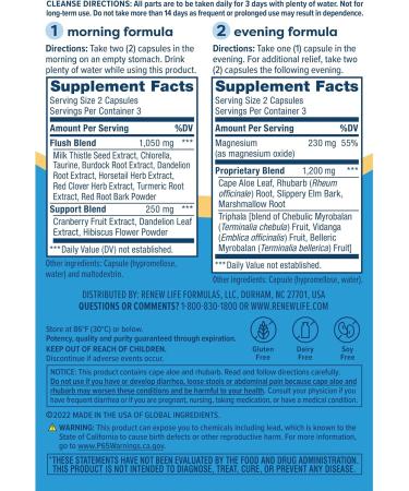 Renew Life Total Body Reset 3-Day Cleanse Supplement - 12 Vegetarian Capsules for Detox - International Shipping - Buy Online on GoSupps.com