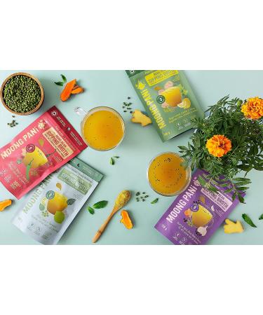 Sprouted Mung Sipping Broth | Mint Lime Turmeric | Plant-based Vegan Soup Powder | Gluten-free Soy-free | Keto-friendly | Ayurvedic | 9 Servings - Buy Online on GoSupps.com