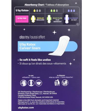 U by Kotex Allnighter Ultra Thin Overnight Pads - 26 Pads - Buy Online on GoSupps.com