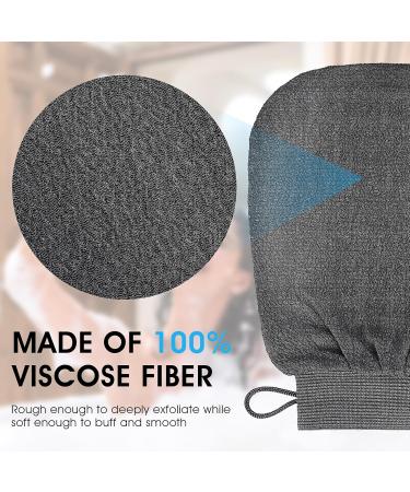 2PCS Exfoliating Gloves - Deep Body Scrubber for Shower - Dead Skin Remover for Women and Men - Buy Online on GoSupps.com