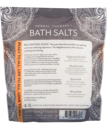 Soothing Touch Deep Sleep Bath Salts | Clove Sandalwood & Ylang | 32 Oz (2 lb) - Buy Online on GoSupps.com