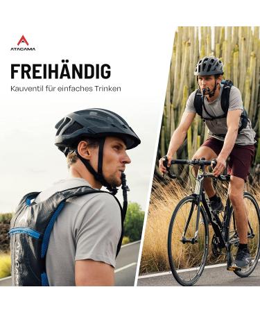 Atacama 2L Drinking Bladder - Waterproof System with Reflective Backpack | Perfect for Trekking Hiking & Cycling - Available in Red & Blue - Buy Online on GoSupps.com