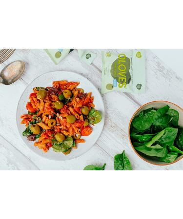 OLOVES Green Greek Pitted Olives | Basil & Garlic | Vegan, Kosher, Gluten Free, Keto Friendly | Fresh & All Natural Low Calorie Healthy Snack (30 Pack, 1.1oz Bags) - Buy Online on GoSupps.com