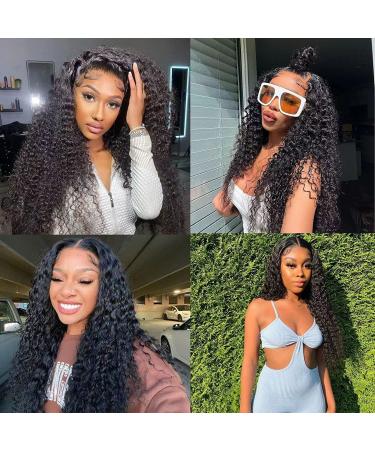 20 Deep Wave Lace Front Human Hair Wig | HD Lace Frontal | Curly Wigs for Black Women - Buy Online on GoSupps.com