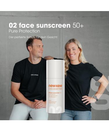 Newkee Face Sunscreen SPF 50+ | Instant Protection Vegan Formula - 30 ml | Best International Shipping - Buy Online on GoSupps.com