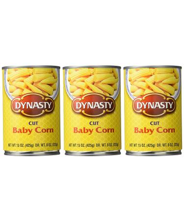 Dynasty Cut Baby Corn 15 Oz (Pack of 3) - Buy Online on GoSupps.com