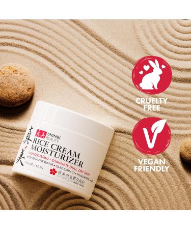 Japanese Skincare Moisturizer - Rice Cream with Ferment & Sake Extract | J Beauty Natural 2oz - Buy Online on GoSupps.com