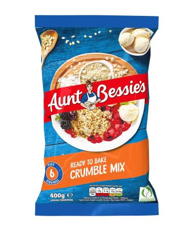 Aunt Bessie's Golden Crumble Mix 400g - Sweet Crunchy Crumble 8 Pieces | Buy Internationally - Buy Online on GoSupps.com