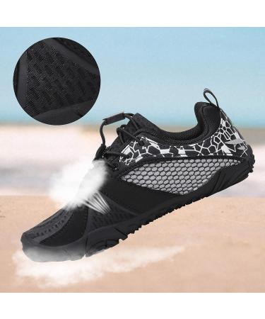 SAGUARO Boys & Girls Barefoot Shoes | Breathable Bathing Shoes for Kids Size 24-36 EU - Black - Buy Online on GoSupps.com
