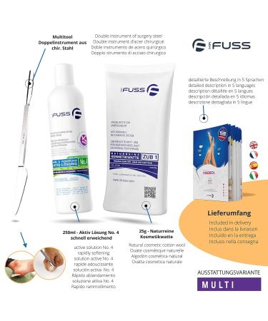 Horn Skin Remover Mr. Fuss No.4 - 250ml | Fast Relief for Calluses Corns Cuticles & Pressure Points | Immediate Results in 10 Minutes - International Shipping Available - Buy Online on GoSupps.com