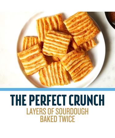 John Wm. Macy's CheeseCrisps Asiago & Cheddar 22 OZ (2 Pack) | Twice Baked Sourdough Crackers with Real Aged Cheese | Non-GMO, No Artificial Ingredients - Buy Online on GoSupps.com