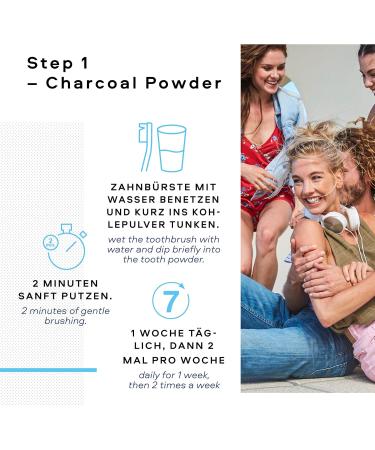 ALPINE WHITE Whitening Set Sensitive | Professional Teeth Whitening Strips Carbon Powder & Foam | Vegan 9-Piece Kit for Visibly Whiter Teeth - Buy Online on GoSupps.com