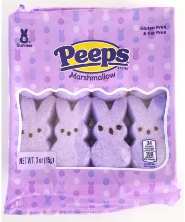 Peeps (1) Purple Marshmallow Bunny Easter Candy - Gluten Free - 3 oz / 85 g