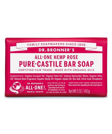Dr. Bronner's Organic Pure-Castile Bar Soap Variety Gift Pack - Eucalyptus Peppermint Rose - 5oz Bars for Face, Body, Hair - Gentle & Moisturizing - Buy Online on GoSupps.com