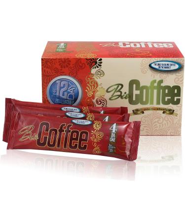 Bio Coffee- New! - First Organic Instant Non-Dairy Alkaline Coffee (12 Sachet Box) - Buy Online on GoSupps.com
