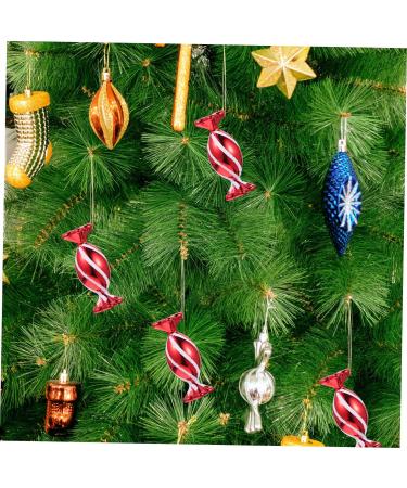 Lurrose Christmas Lollipop Decoration 60 Pcs Christmas Red Yule Gifts Red Ornament Lollipop Ornament Peppermint Lollipops Peppermint Canes Holiday Cane Filler Christmas Tree - Buy Online on GoSupps.com