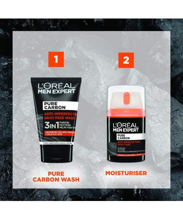 L'Oreal Paris Men Expert Pure Carbon Anti-Imperfection Daily Care Face Cream 50ml - Buy Online on GoSupps.com