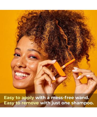 HALLY Shade Stix Orange - Temporary Hair Color for Kids & Adults - One-Day Wash-Out Hair Dye - Safe Washable Hair Makeup - Buy Online on GoSupps.com