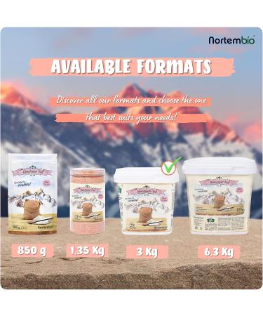 Nortembio Rosa Himalaya Salt 3kg - 100% Natural Mineral-Rich Healthy Cooking Preservative-Free | Premium Himalayan Salt from Punjab Pakistan - Buy Online on GoSupps.com