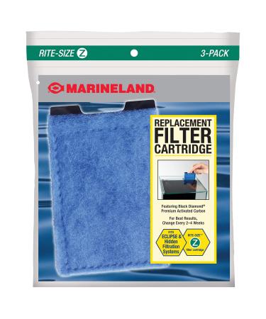Marineland Eclipse Replacement Filter Cartridges, for Aquarium Filtration 3-Count rite-size z